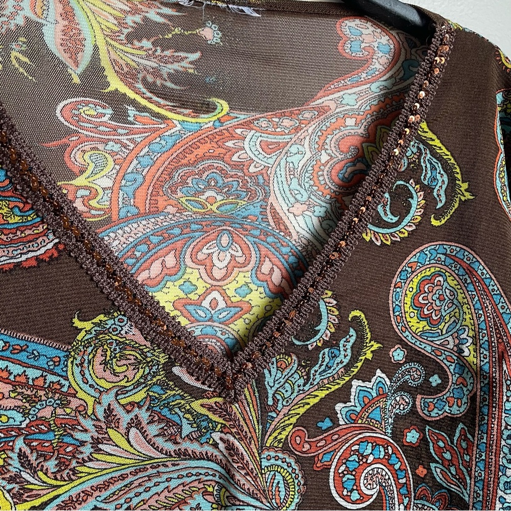 C&A mesh paisley fairy top - Picture 3 of 7